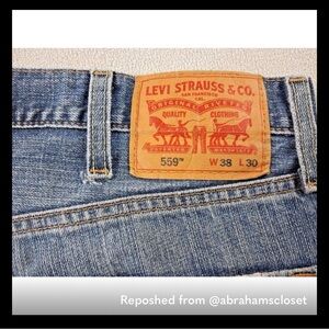 Levi's Men's Straight Jeans - Faded Blue Denim